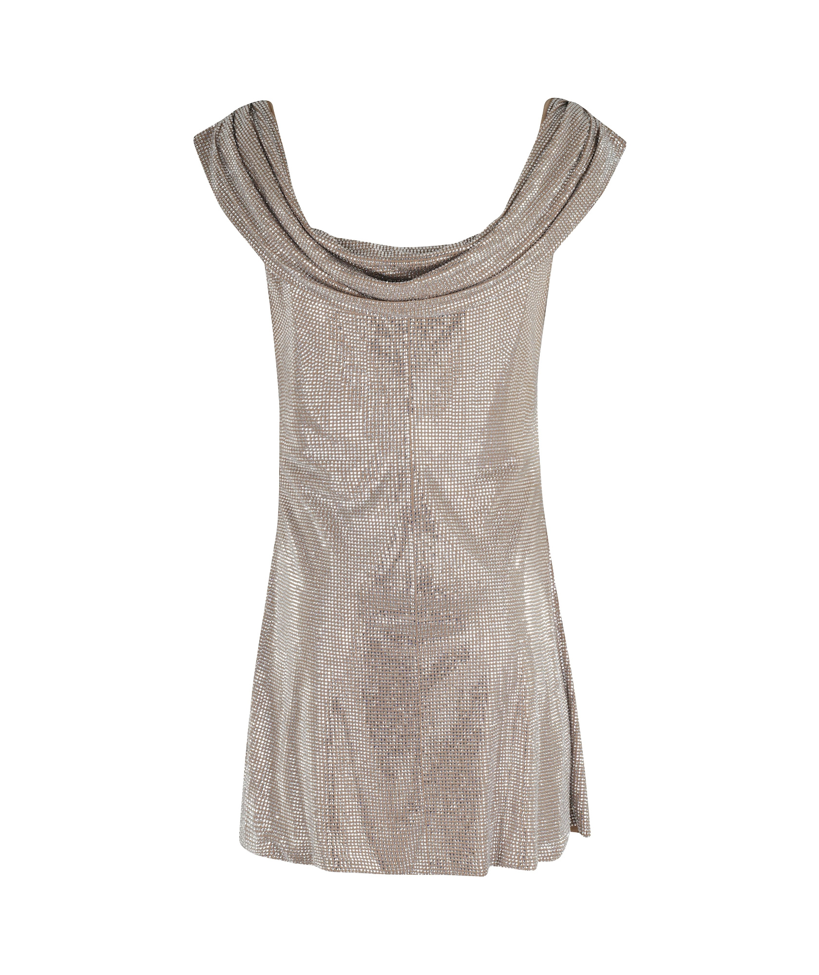Giuseppe Di Morabito Crystal-embellished Mini Dress In Gray