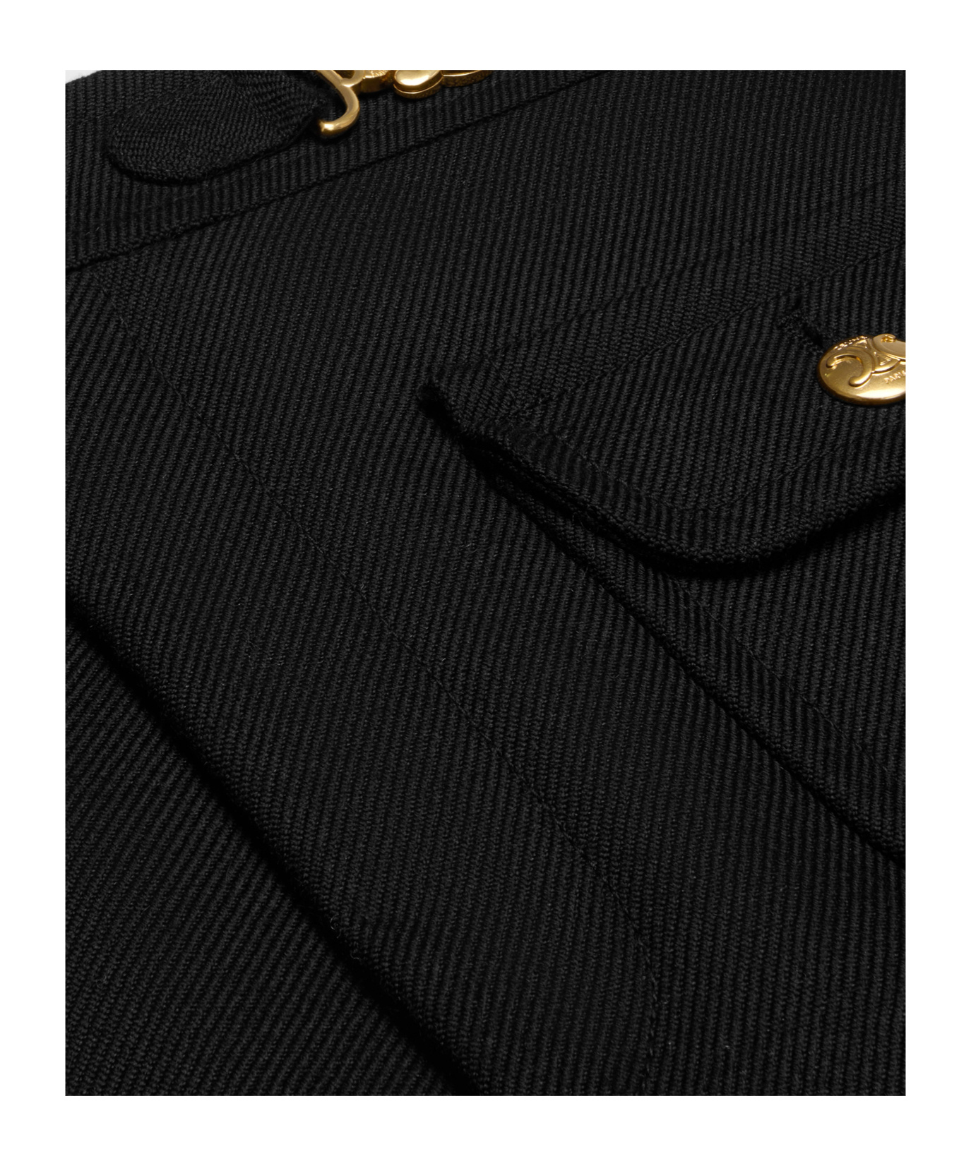 Celine High-waisted Casual Pants In Black