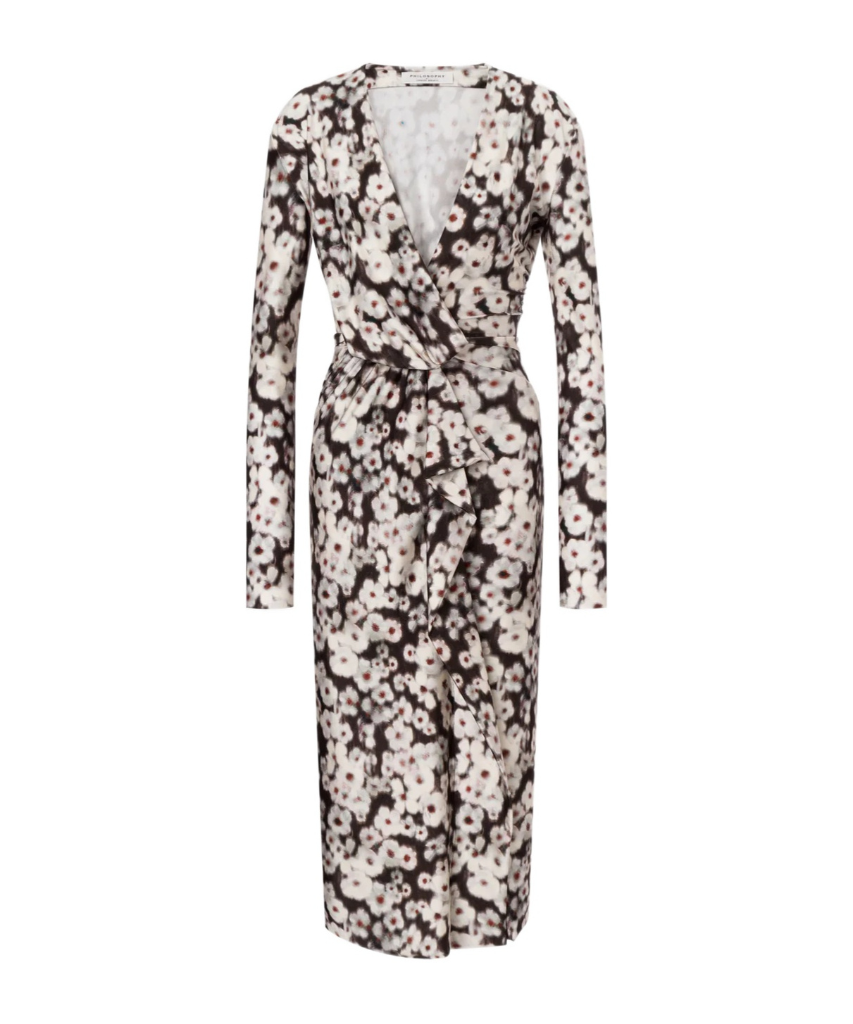 Philosophy Di Lorenzo Serafini Dress In Lycra With Flower Print In White