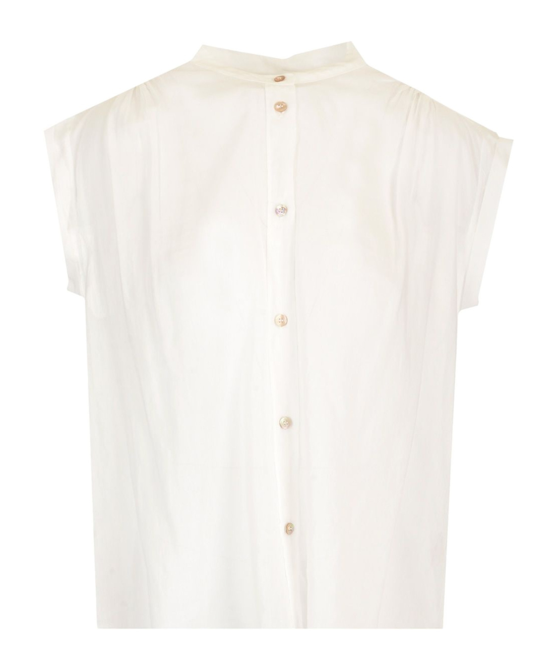 Forte Forte Sleeveless Button Shirt In White