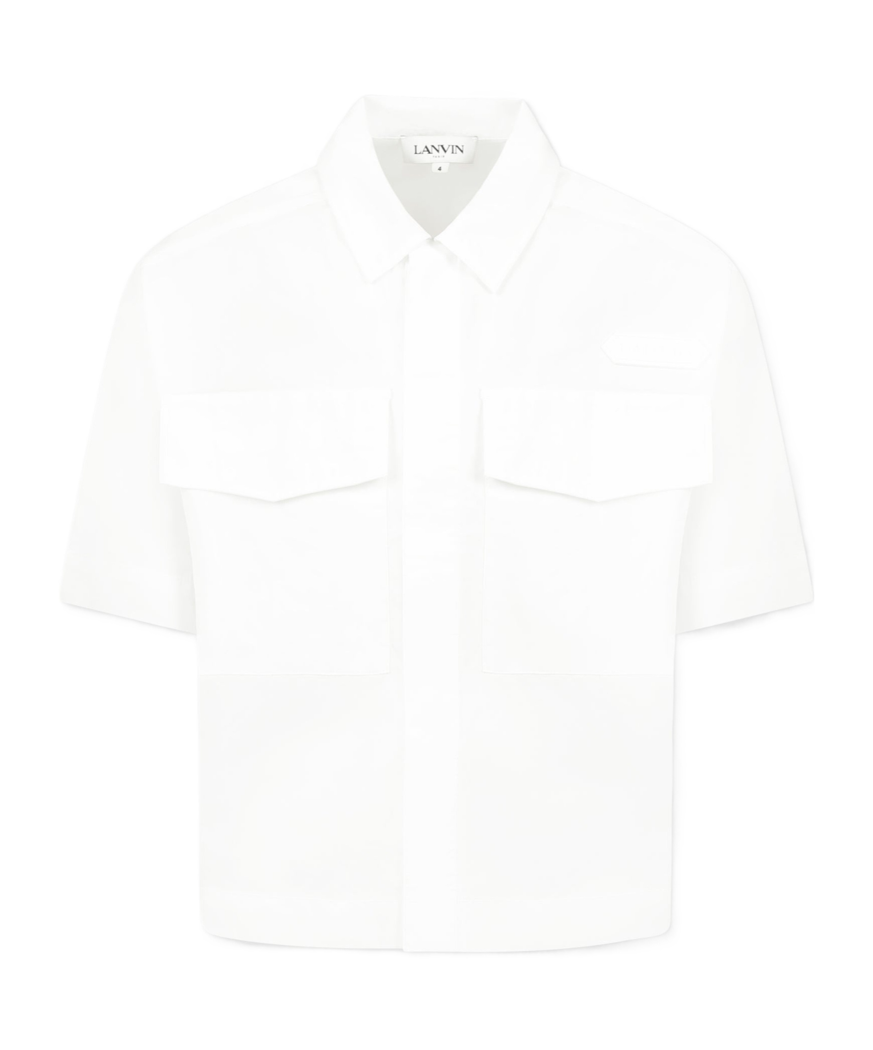 Lanvin Short-sleeved Shirt In White