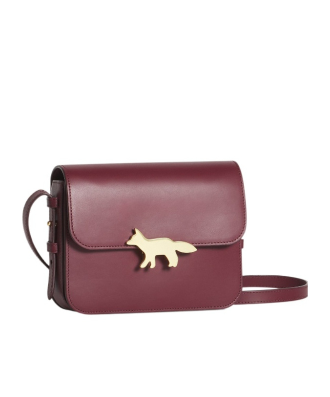 Maison Kitsuné Edie Bag In Smooth, Matte Leather