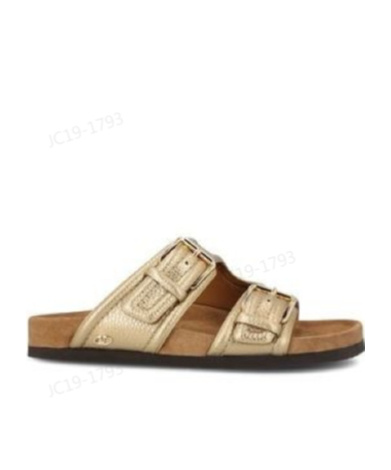 Valentino Fussbet Double-strap Slides In Nude