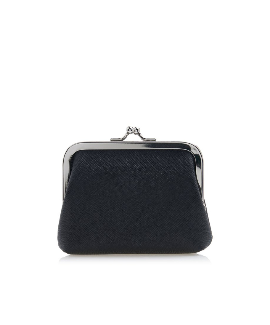 Vivienne Westwood Orb-plaque Butterfly-clasp Purse In Black