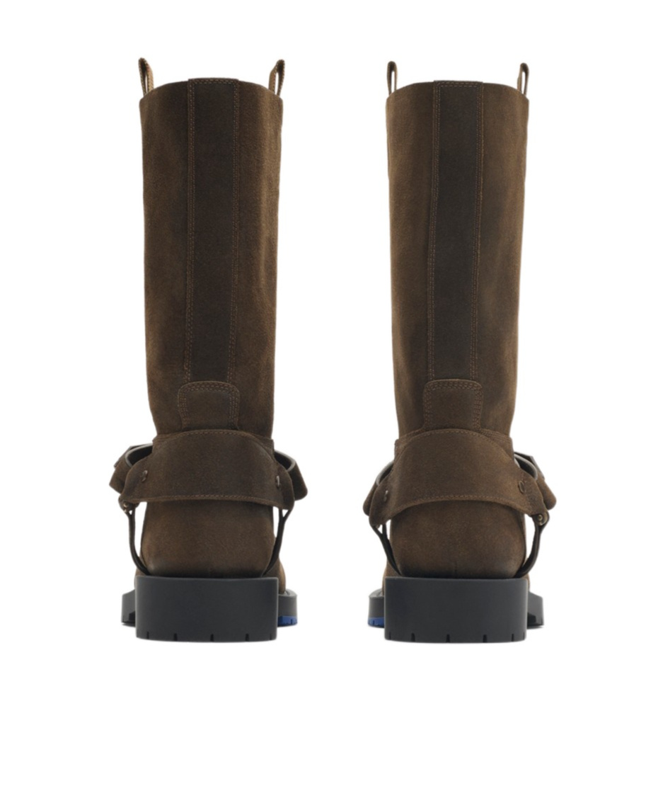 Burberry Suede Boots In Brown