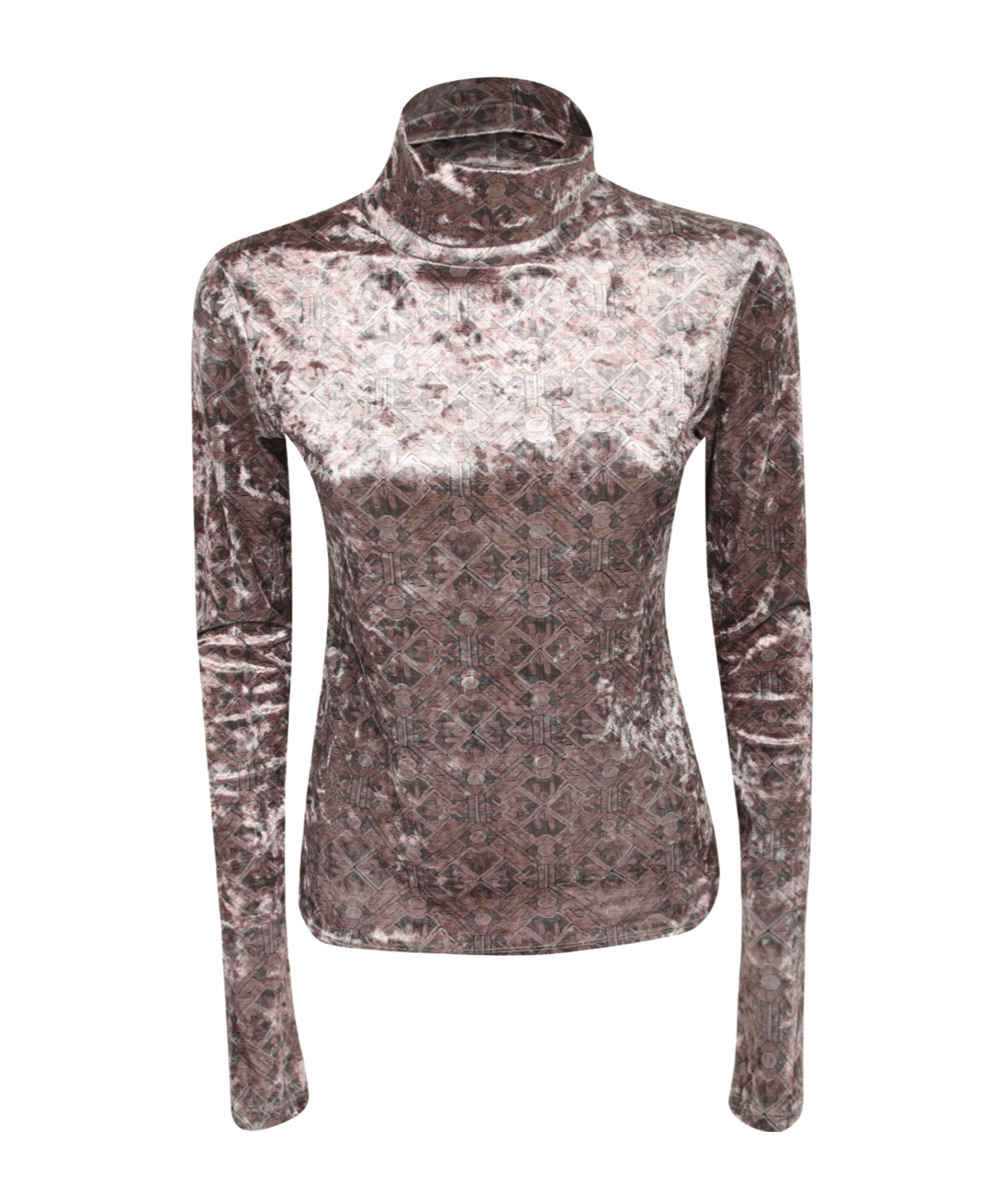 Pierre-louis Mascia Geometric-pattern Velvet Top In Multi