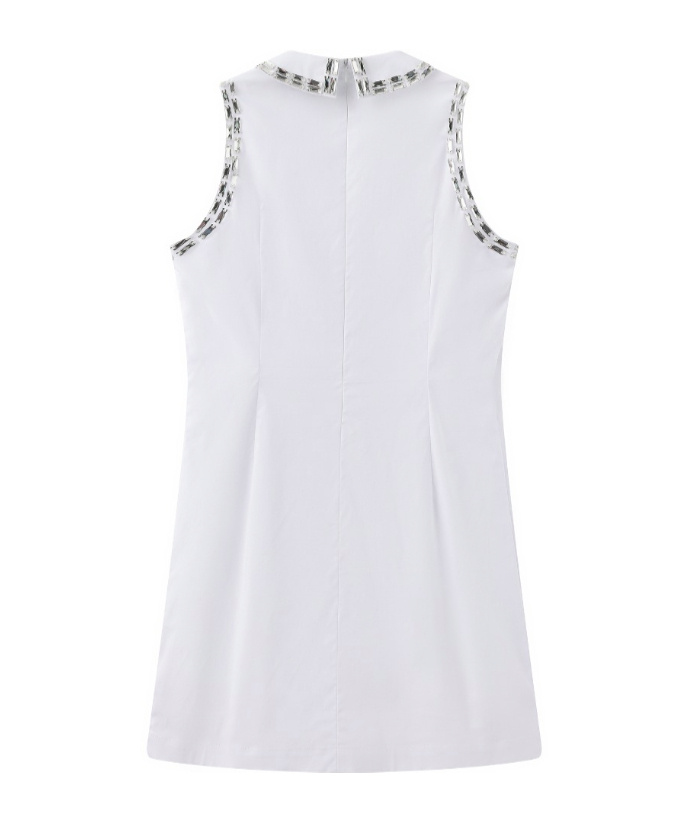 Marissa Chiara Sleeveless Dress In White