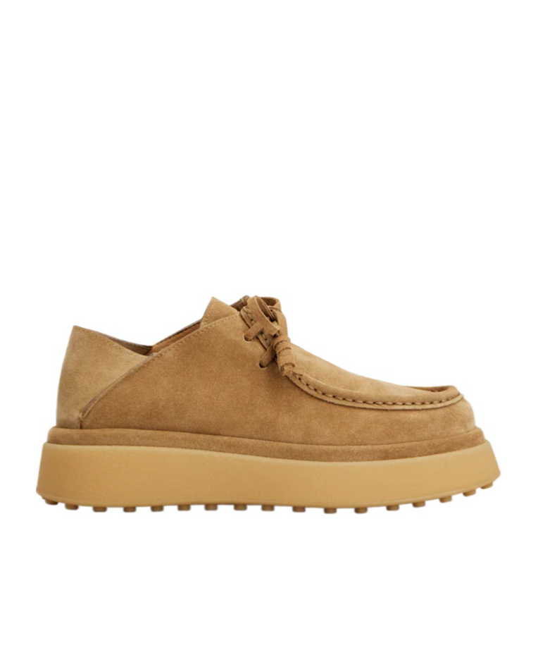Tod's Suede Platform Lace-up Shoes In Brown
