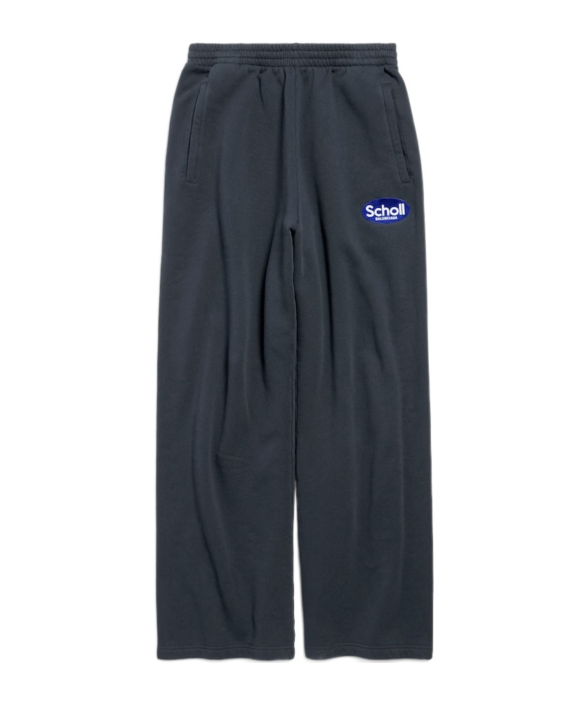 Balenciaga Men's  I Scholl Baggy Sweatpants In Black Faded