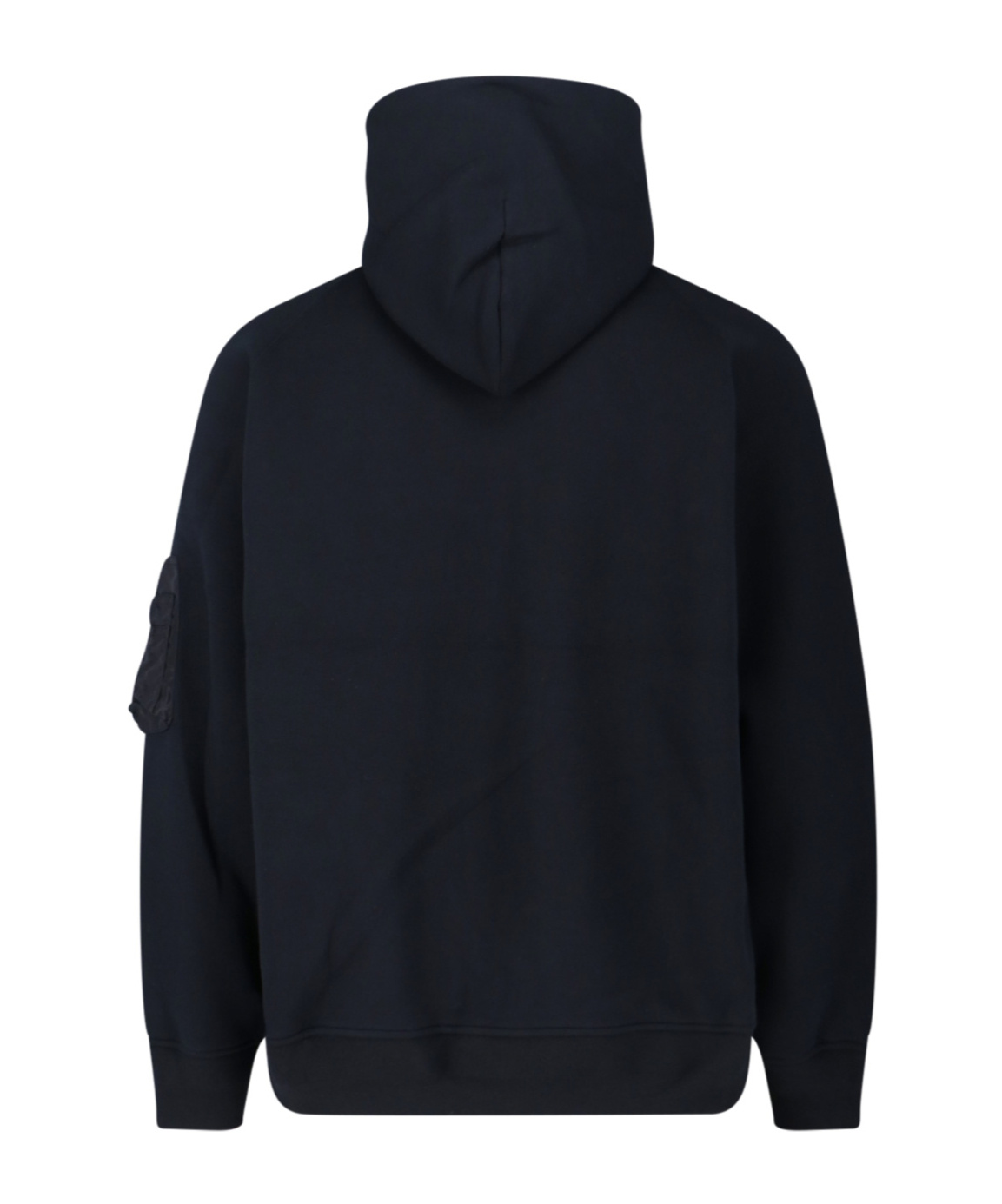 Sacai Hooded Zip-up Sweatshirt In Blue