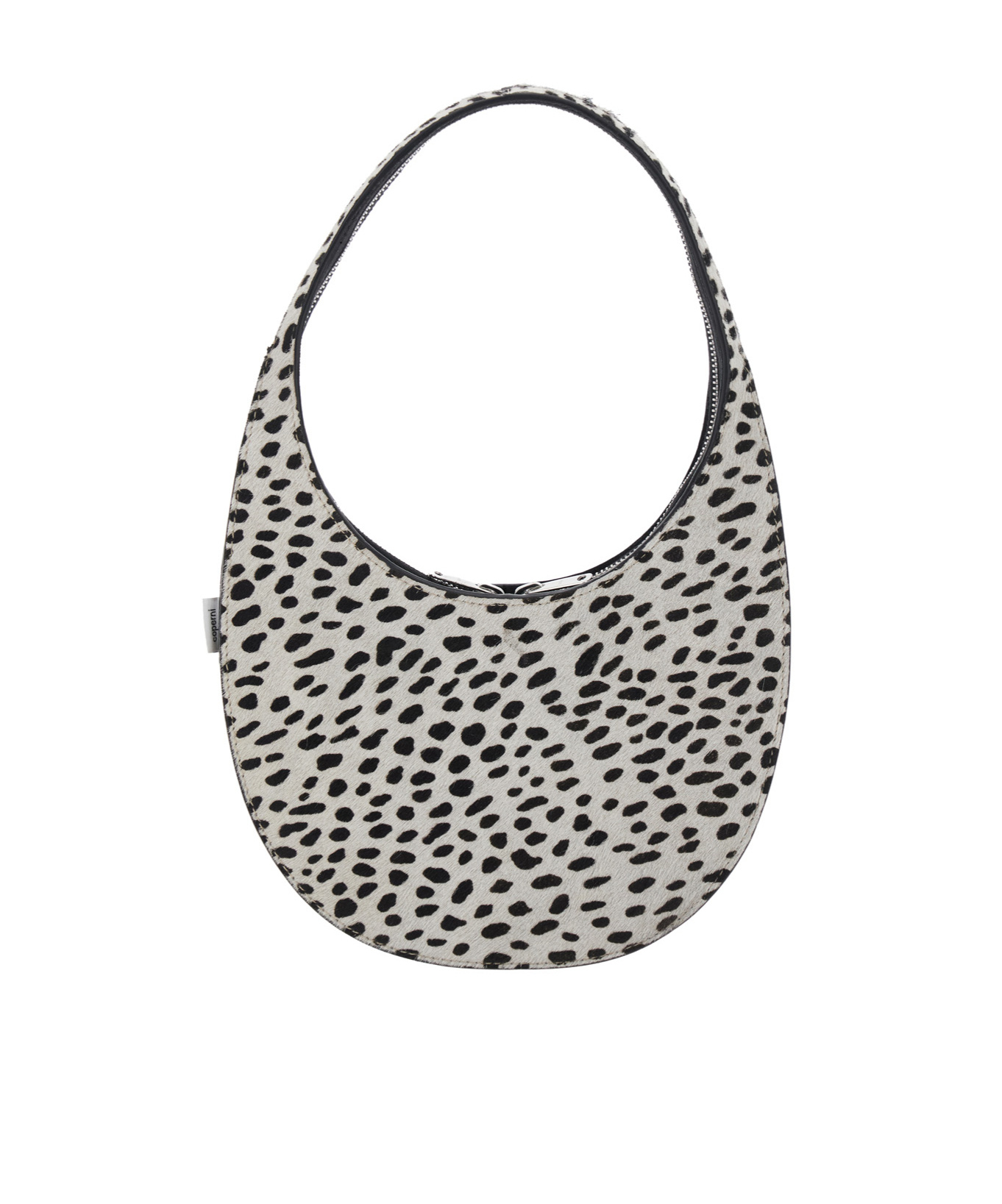 Coperni Animal Print Top Handle Shoulder Bag In Black