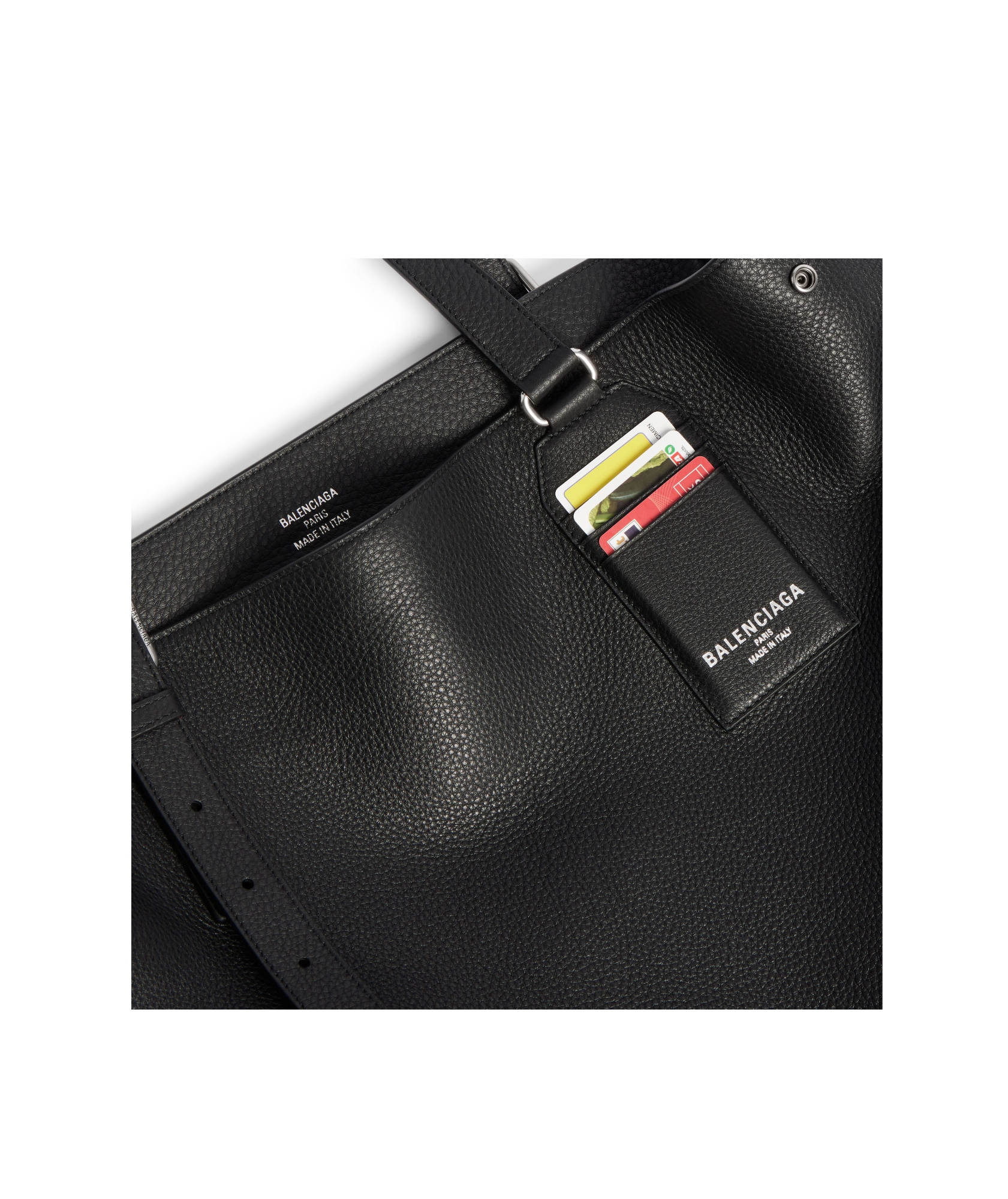 Balenciaga Double Handle Tote Bag In Black