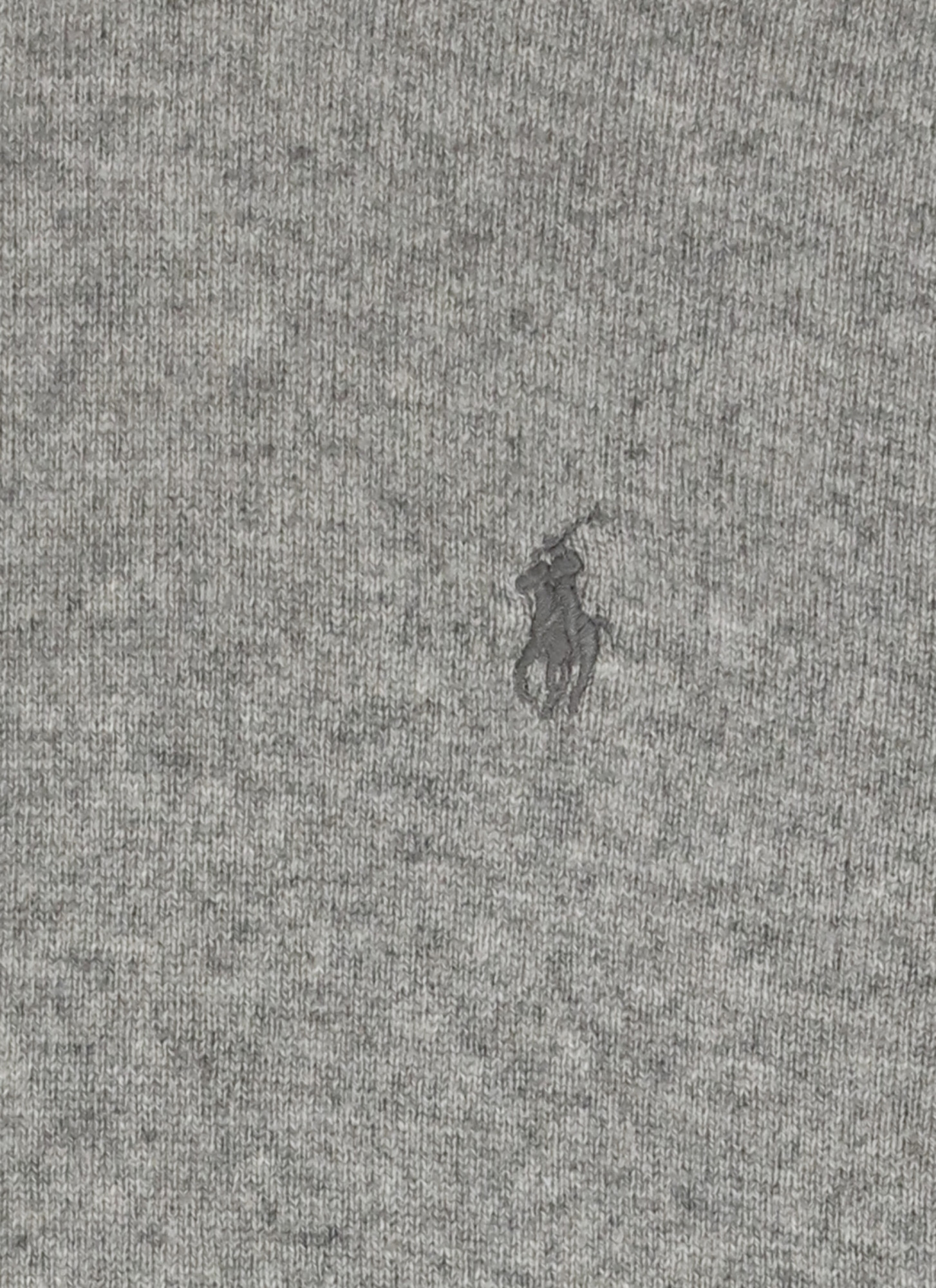 Polo Ralph Lauren Classic Logo Embroidered Rib Sweater In Gray