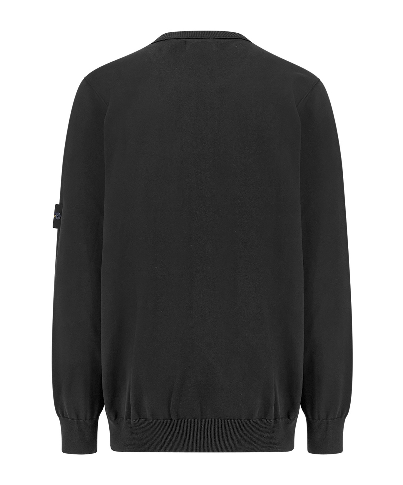 Stone Island Round Neck Sweater In Black