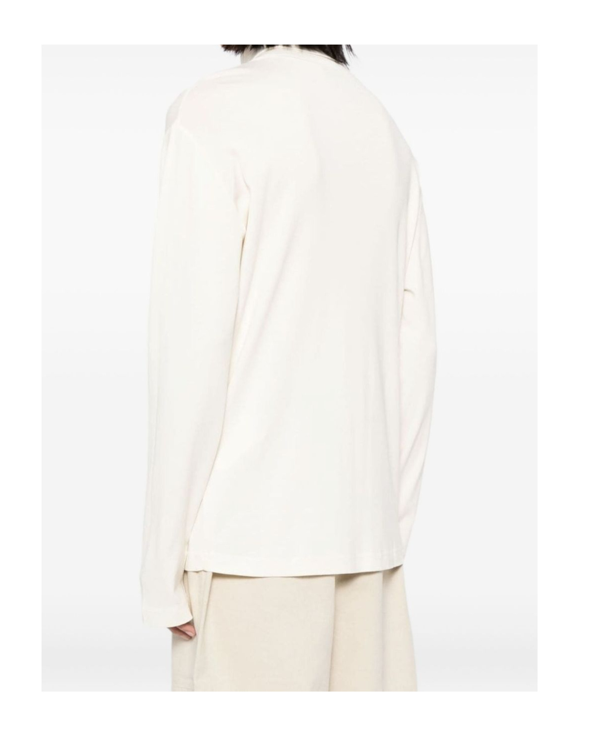 Lemaire Turtleneck Long-sleeve Sweater In White
