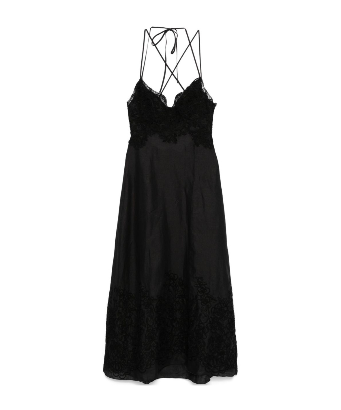 Shop Ermanno Scervino Lace-up Dress