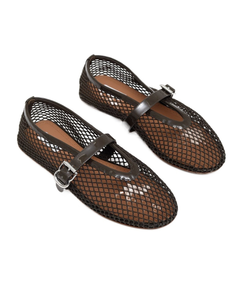 Alaïa Fishnet Ballet Flats