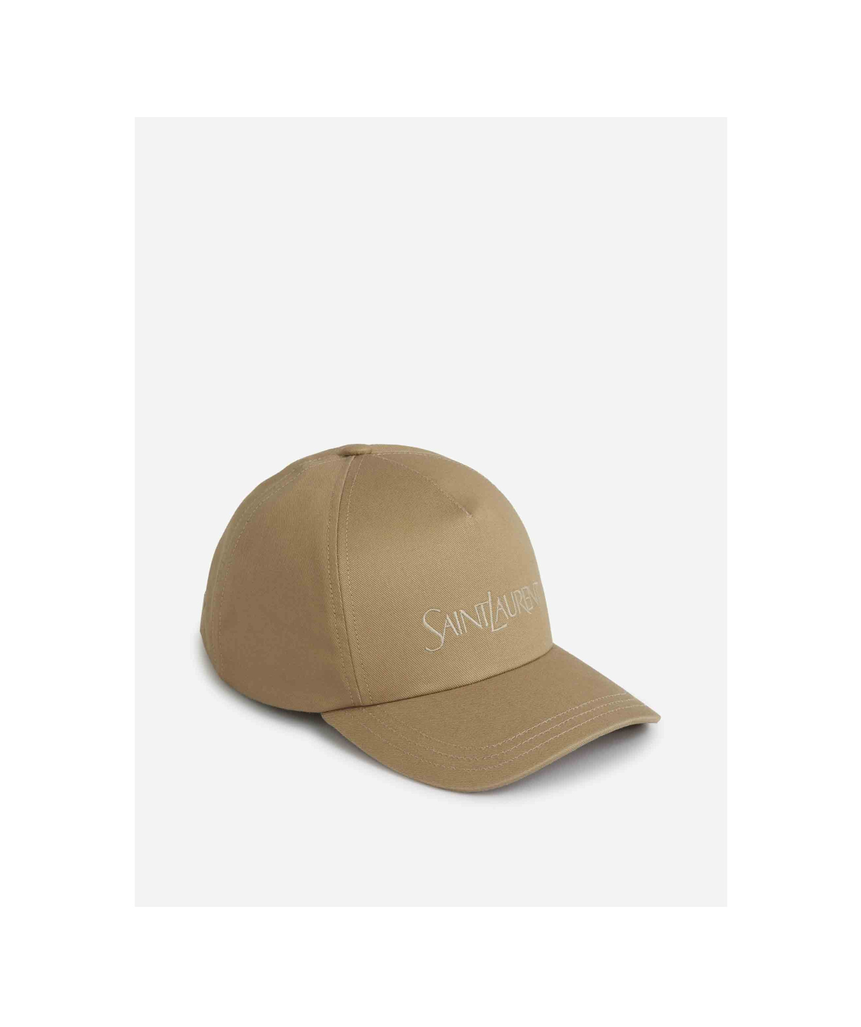 Saint Laurent Pattern Hat In Brown