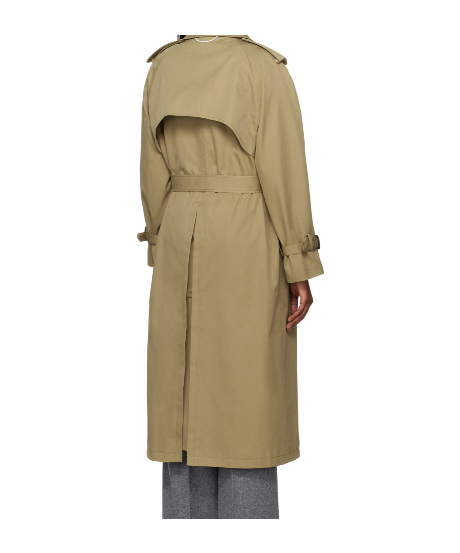 Kimhēkim Khaki Classic Trench Coat In Neutral