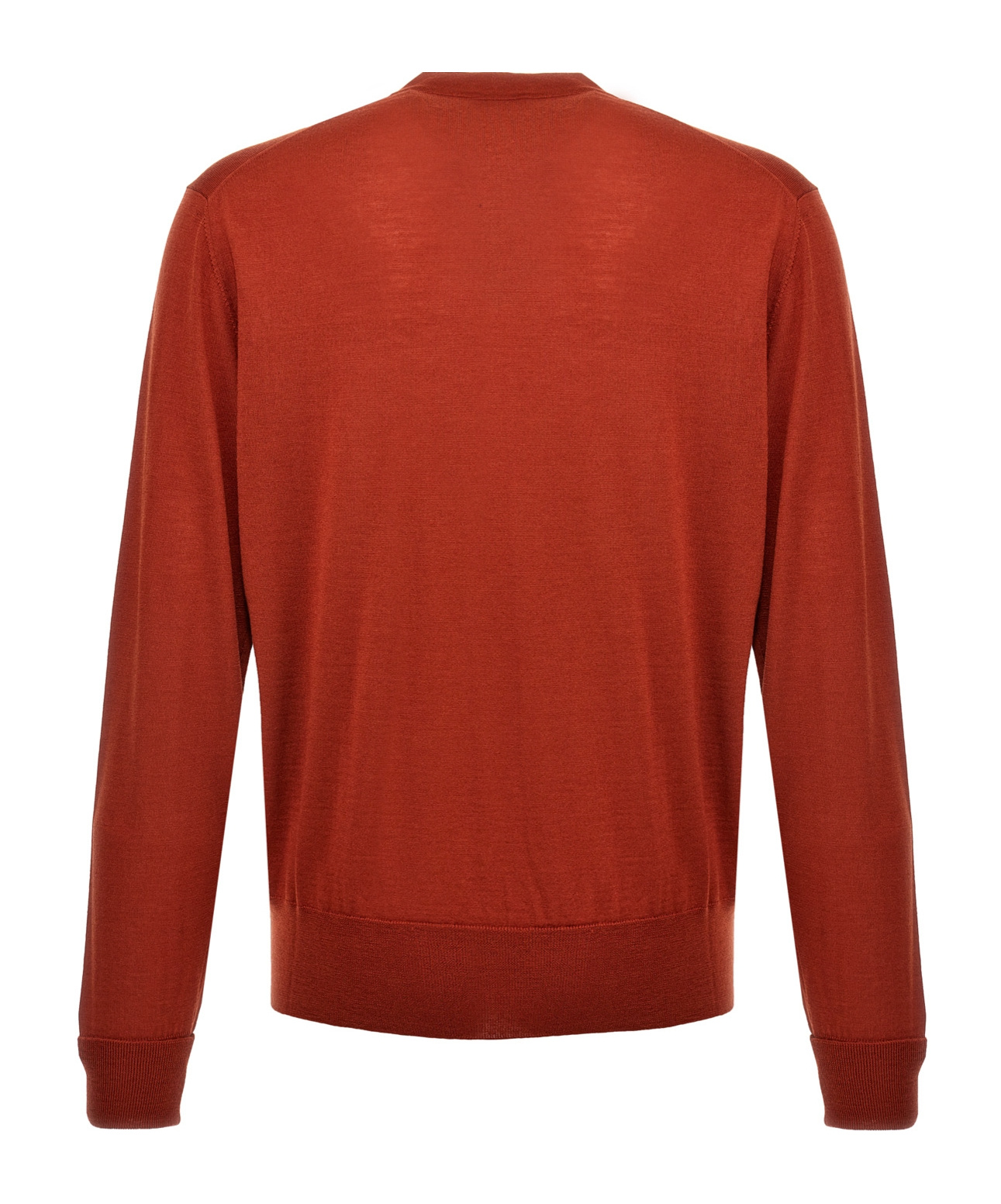 Pt Torino Crew-neck Fine-knit Jumper In Red