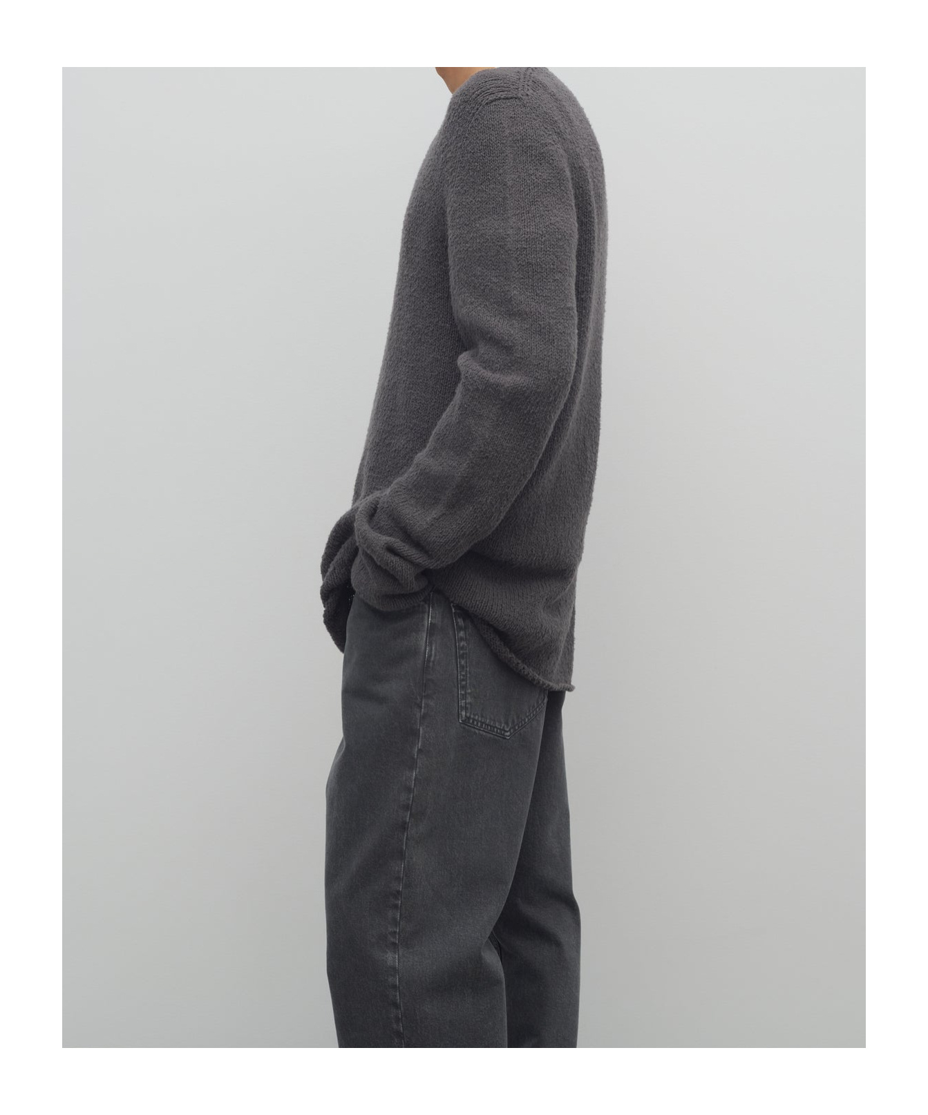 The Row Kalen Sweater In Dark Gray