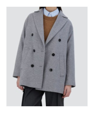 Herno Double-breasted Wool Coat In Gray