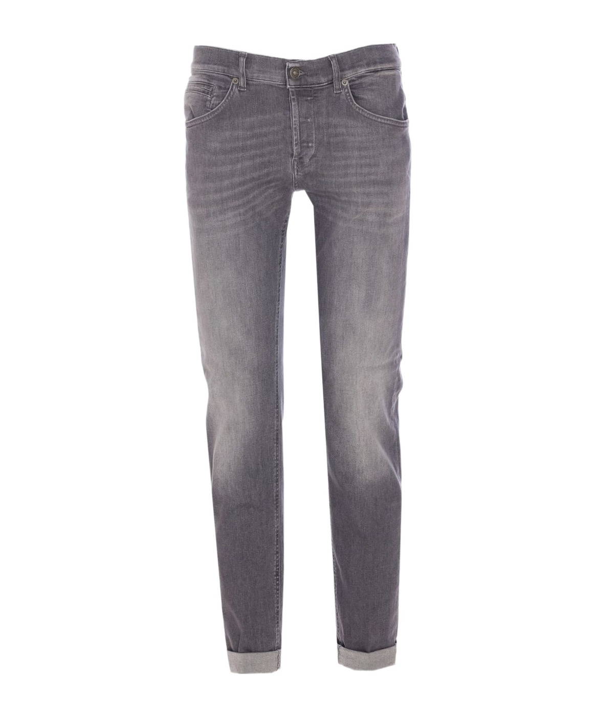Dondup Slim-fit Gray Denim Jeans In Gray