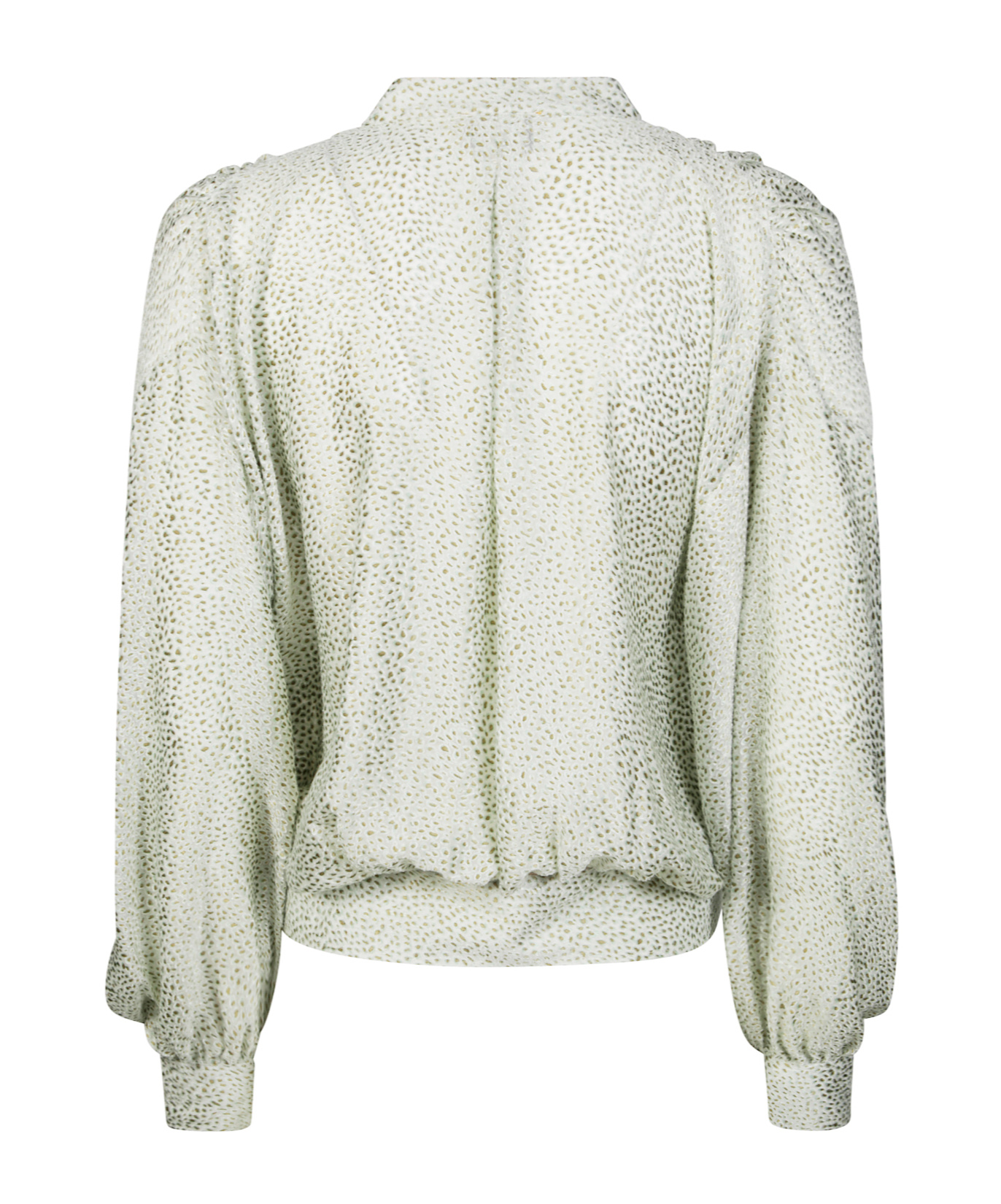 Forte Forte Balloon Sleeve Blouse With Fitted Waist And Button Details In White