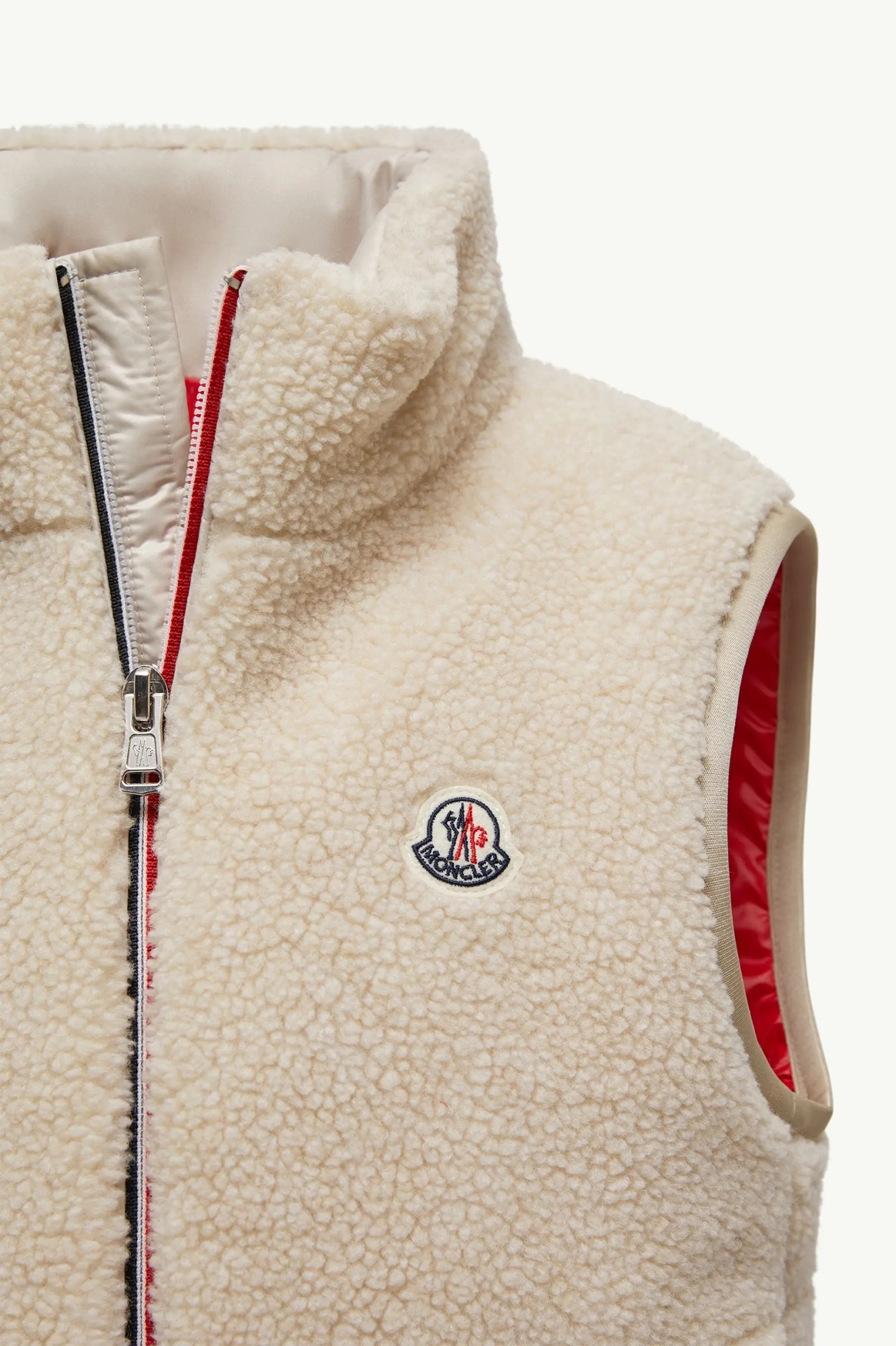 Moncler Sleeveless Vest In Neutral