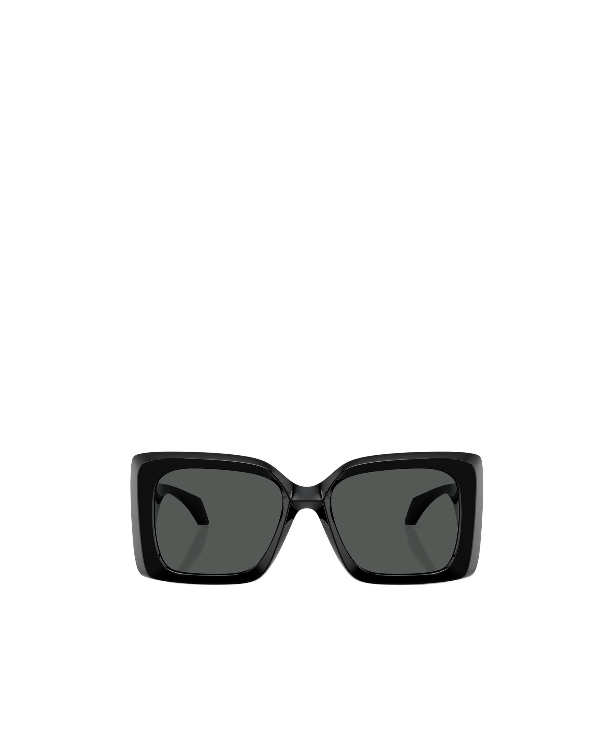 Versace Medusa-plaque Oversized-frame Sunglasses In Black