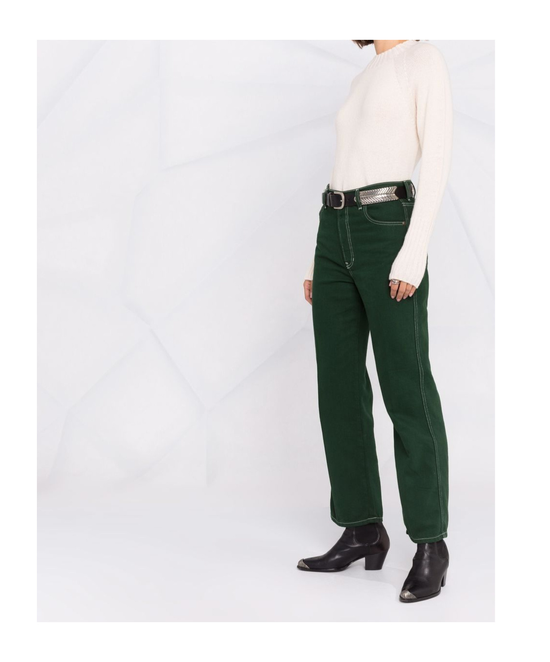 Drumohr Ribbed Lambswool Jumper In White