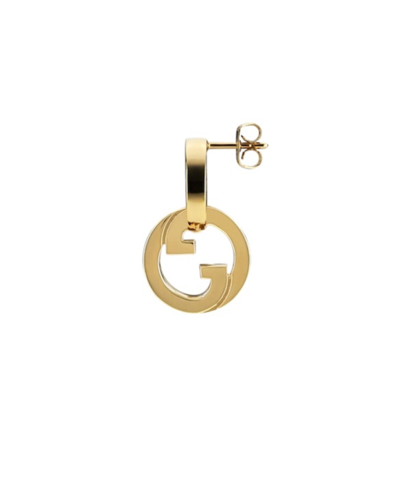 Gucci Blondie Intertwined Crystal Earrings In Gold