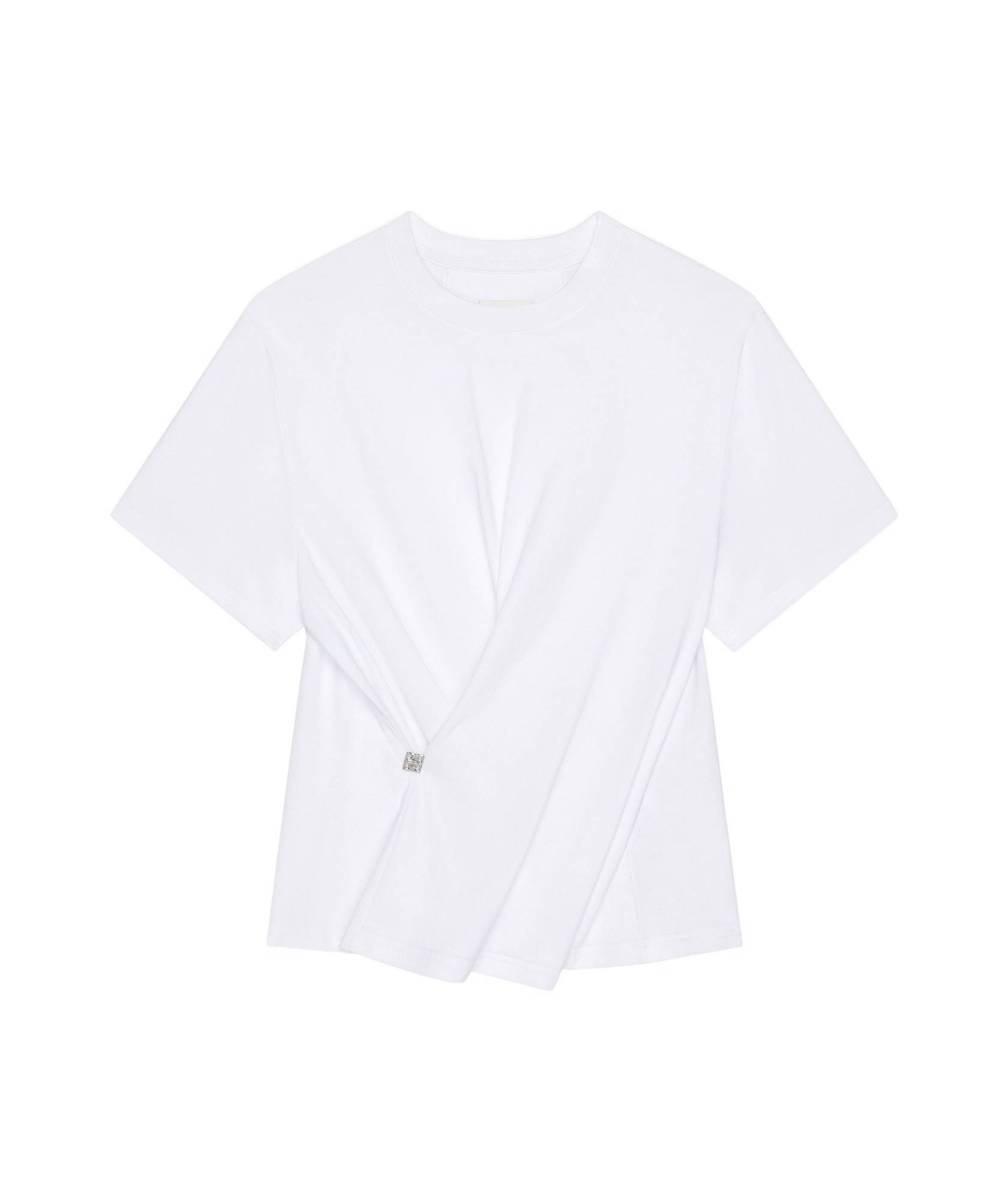 Givenchy Cross-over Cotton T-shirt In White
