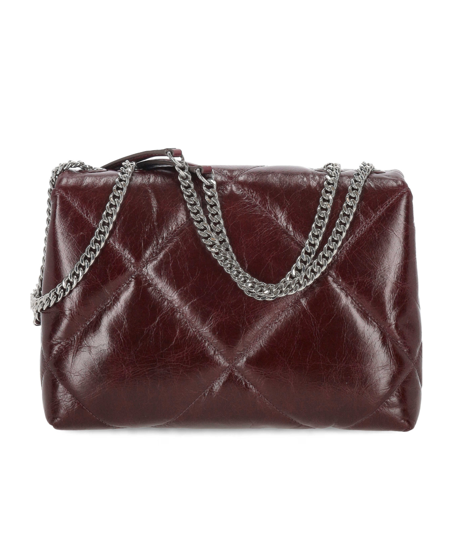 Tory Burch Quilted Chain Shoulder Bag In Burgundy
