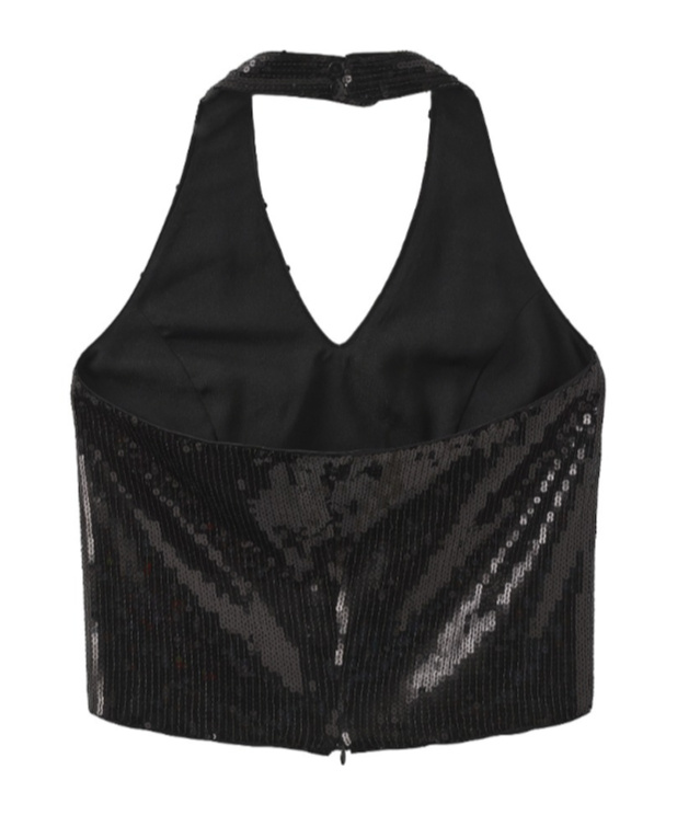 Marissa Chiara Zipper Vest In Black