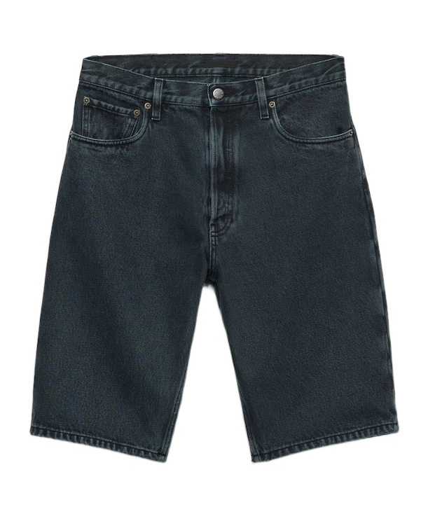 Prada Denim Bermuda Shorts Featuring Belt Loops In Black
