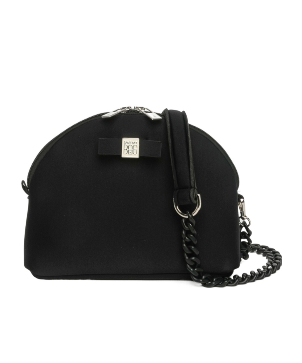 Save My Bag Moon Chain Shoulder Bag In Black