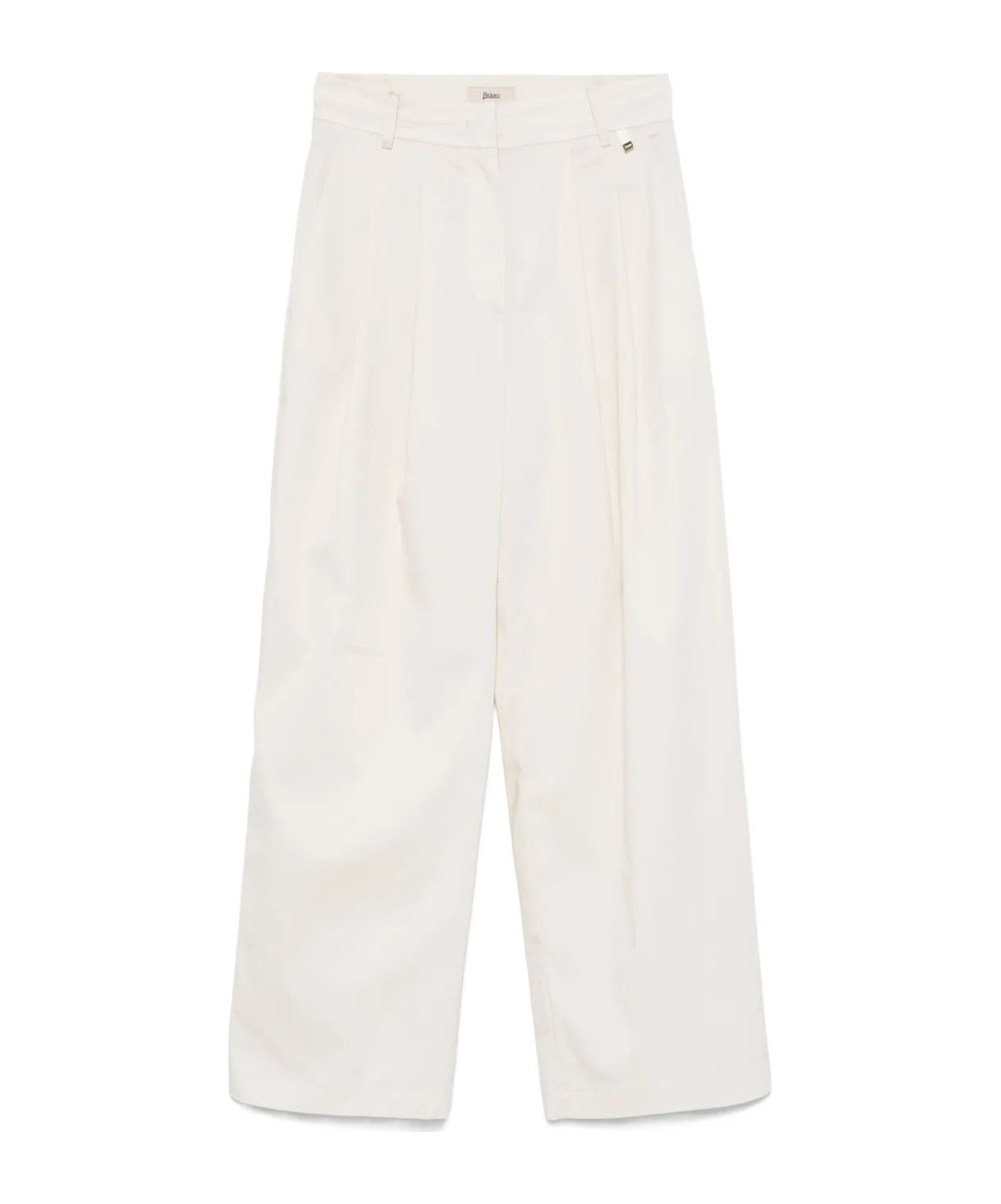 Herno Pleat-detailing Trousers In White