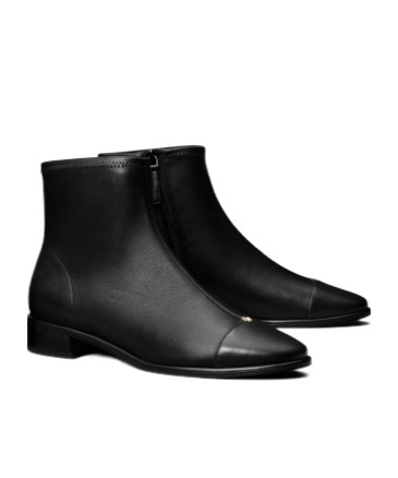 Tory Burch 25mm T Lock Ankle Boots In Black