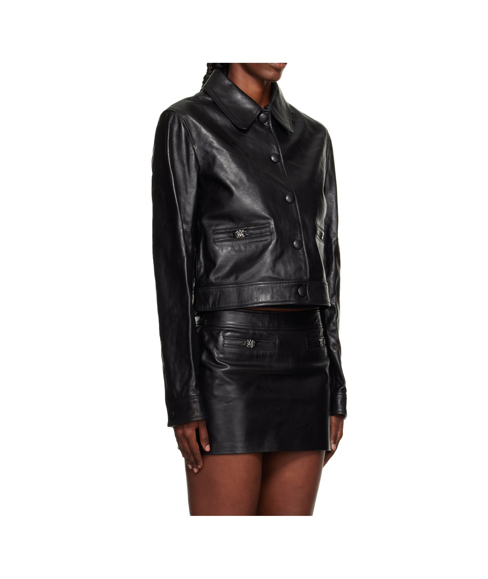 Amiri Ma Leather Jacket In Black