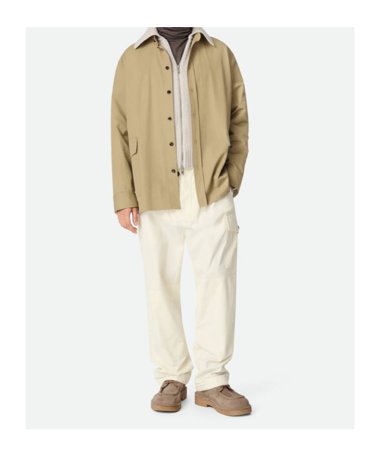 Bottega Veneta Long-sleeved Casual Jacket In Nude