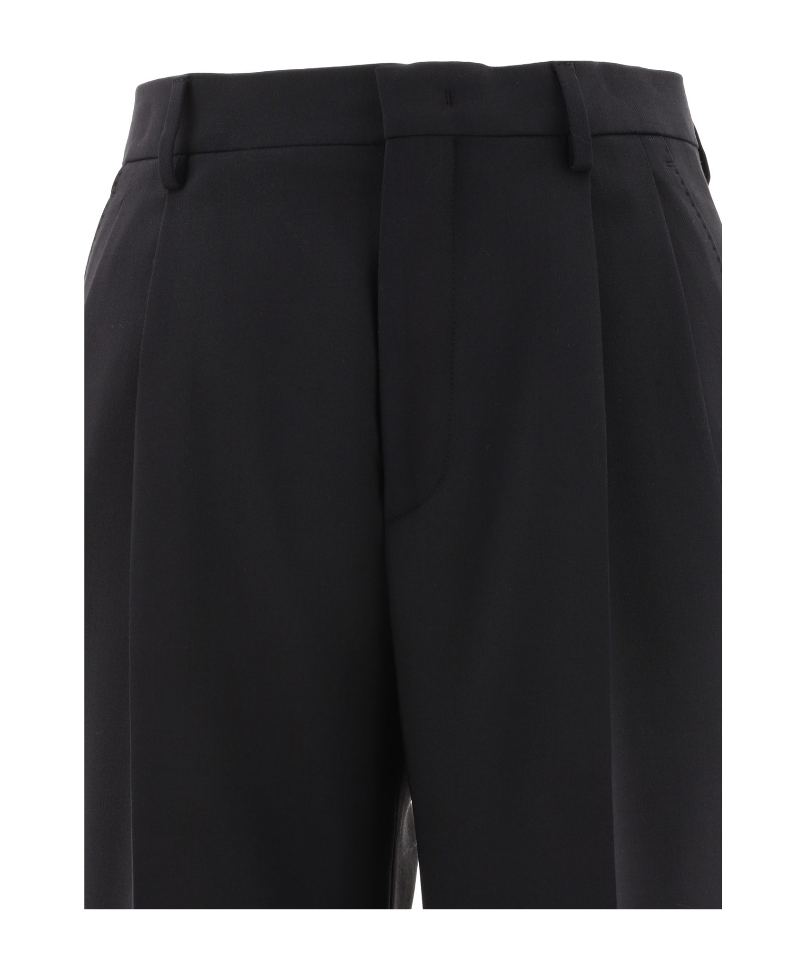 Tagliatore Darted Straight-leg Trousers In Black