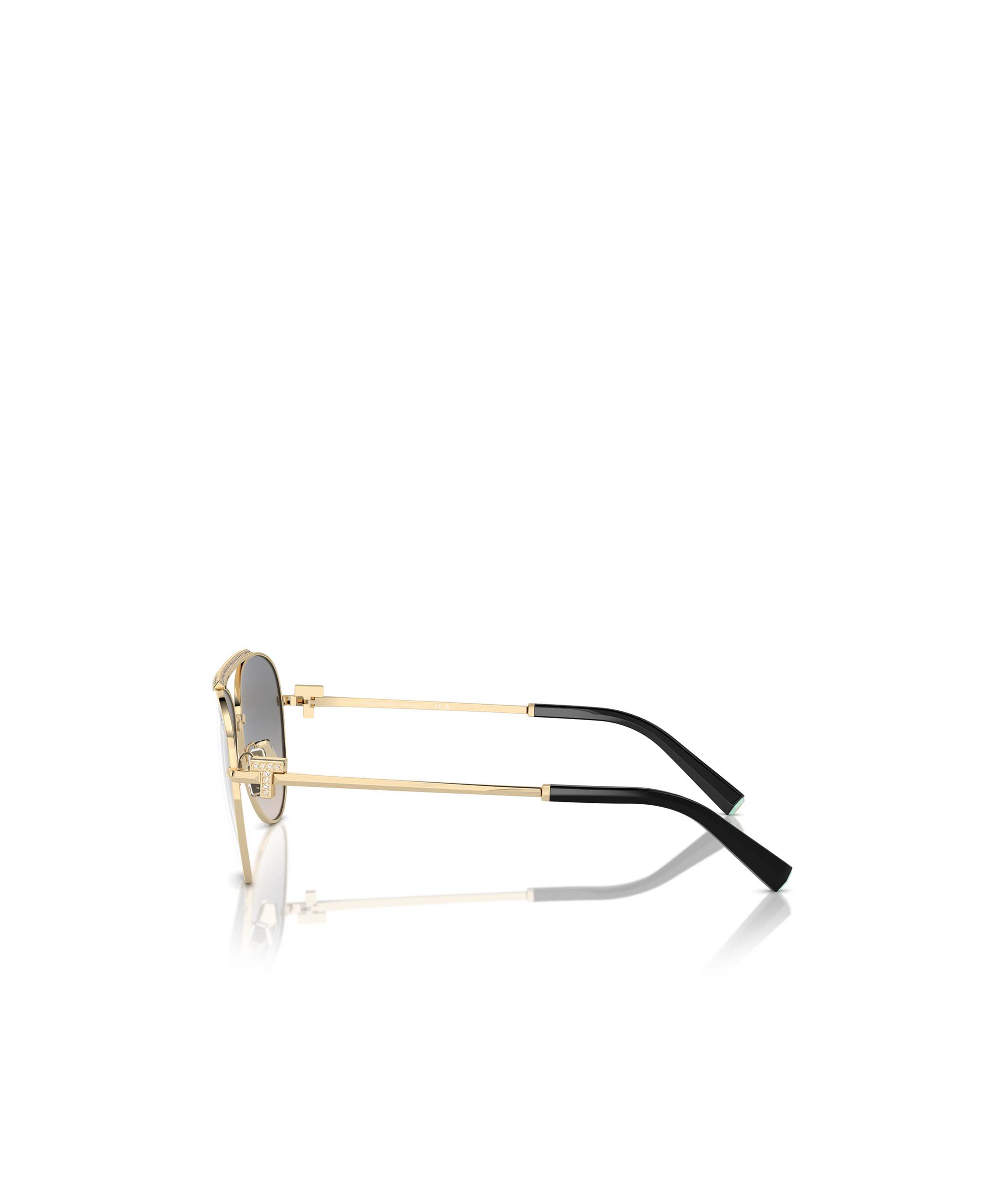 Tiffany & Co Geometric Frame Sunglasses In Gray