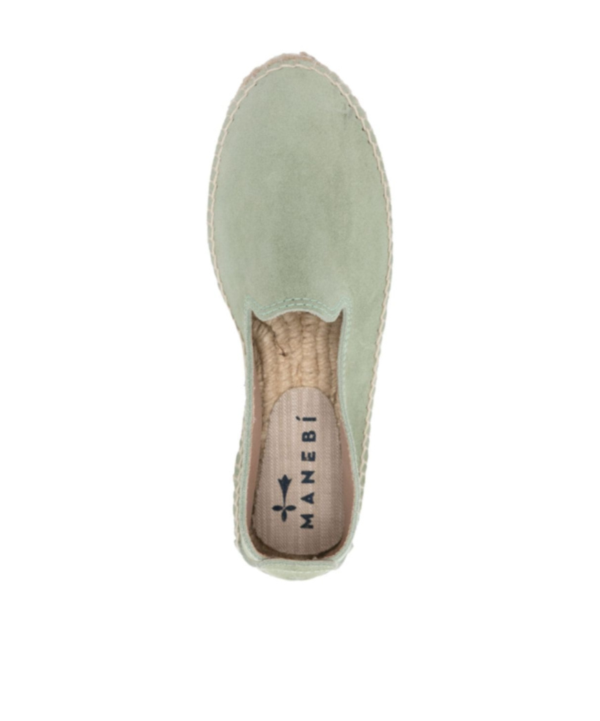 Manebi Slip-on Suede Espadrilles In Nude