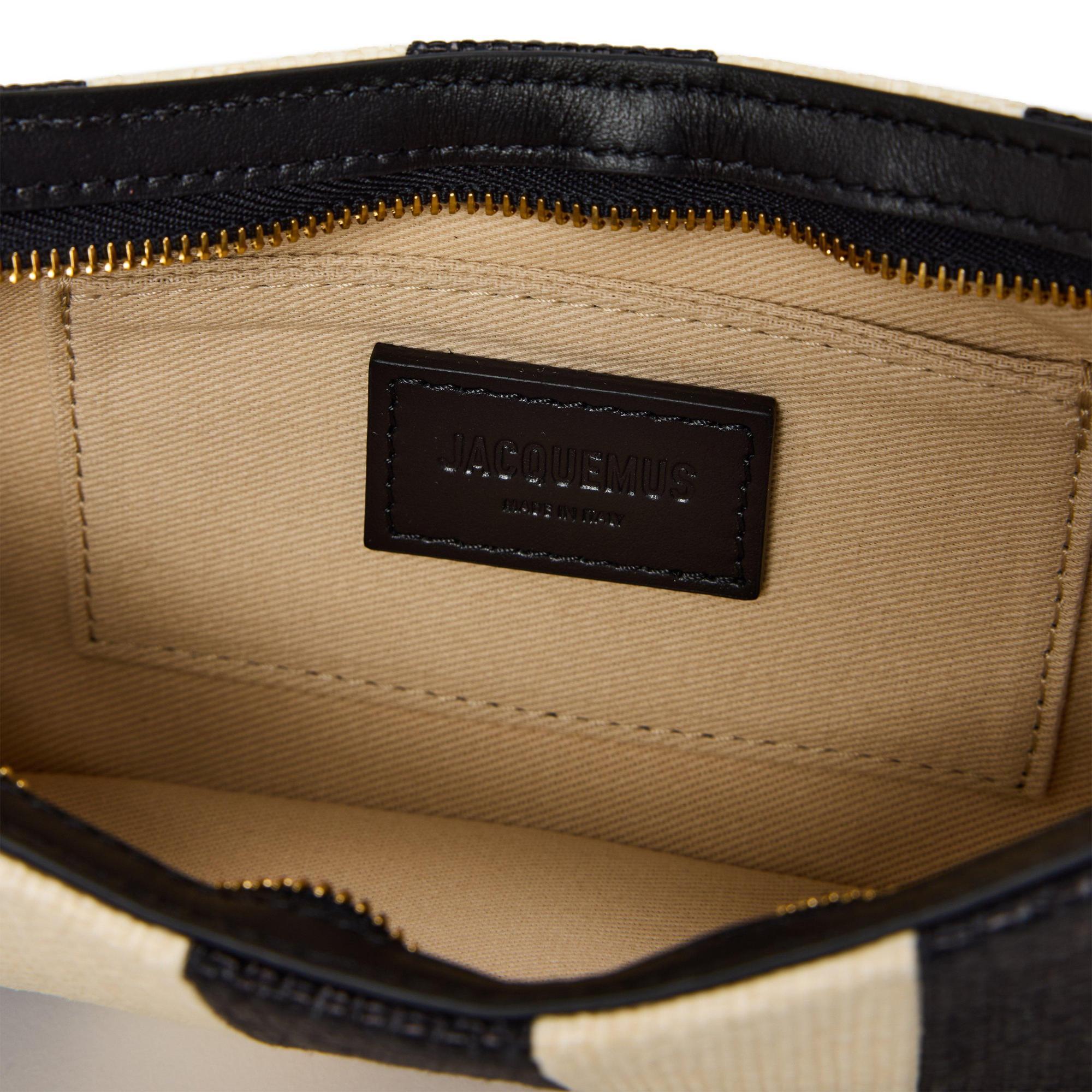 Jacquemus Cowhide Pearl Decor Bag In Multi