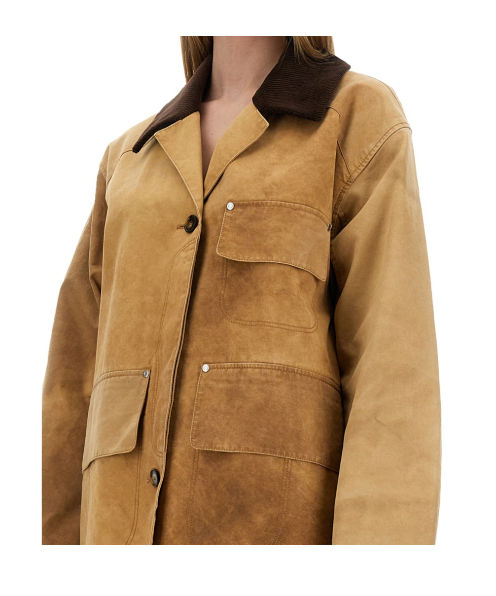 Stella Mccartney Workwear Harrington Jacket In Brown