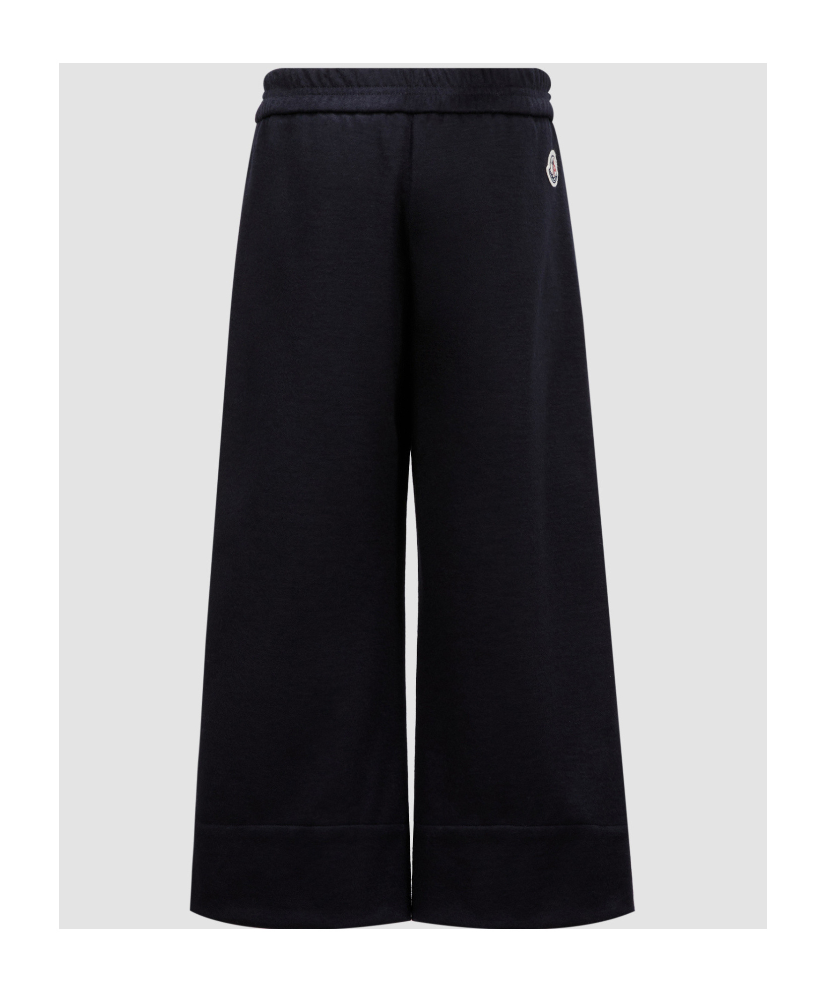 Moncler Enfant Logo Patch Joggers In Black