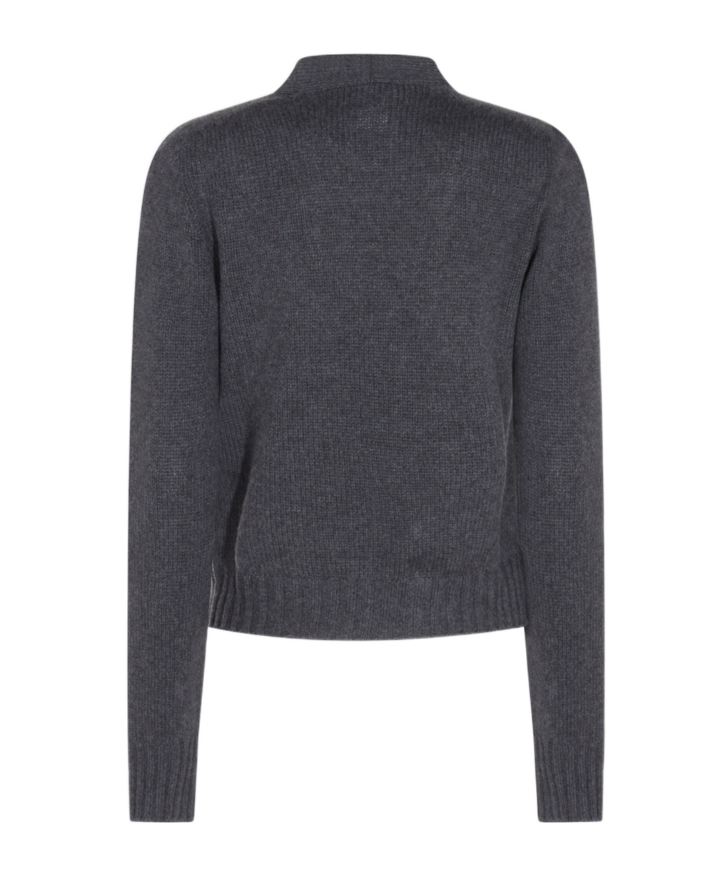 Fabiana Filippi Bead-embellished Cardigan In Gray