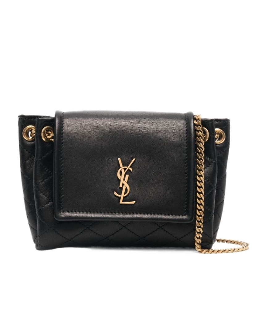 Saint Laurent Mini Nolita Bag In Black