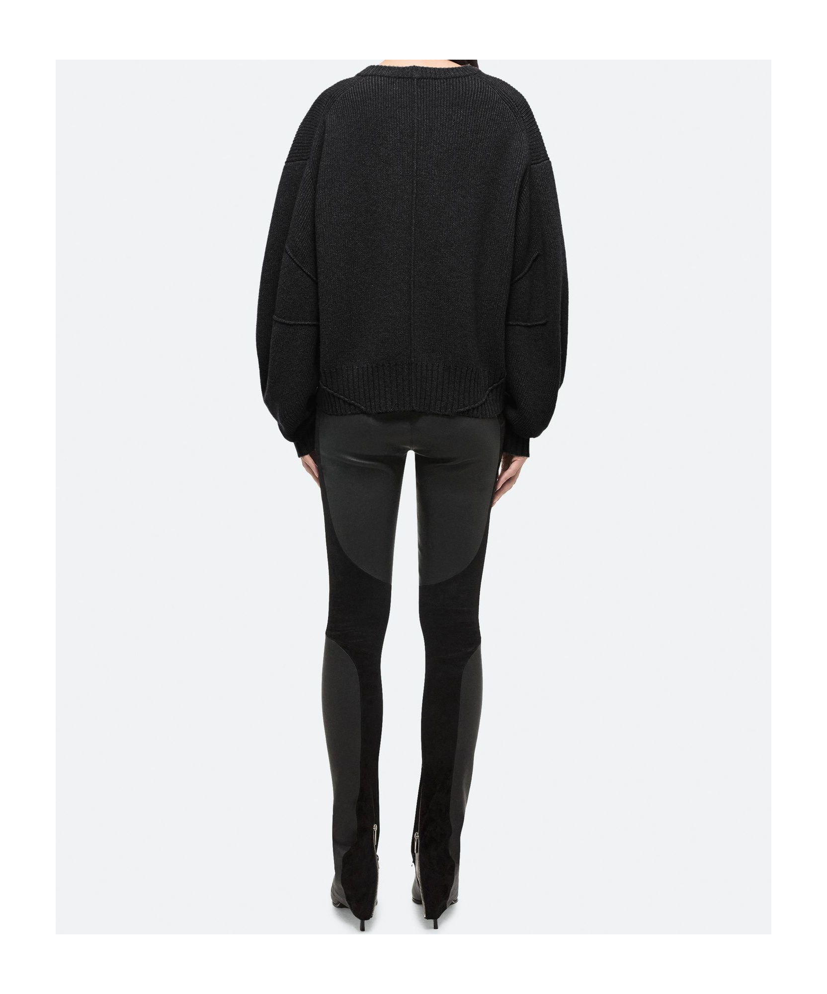 Helmut Lang Apex Wool Sweater In Black